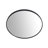24"  Large Round Black Circular Mirror