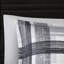 Édredon double / grand écossais - literie de chambre élégante en noir et gris, 2 taies décoratives, couvre-lit lavable avec machine-125337428