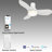 36"  Smart Flush Mount Ceiling Fan with Remote Control and LED Light Kit Included