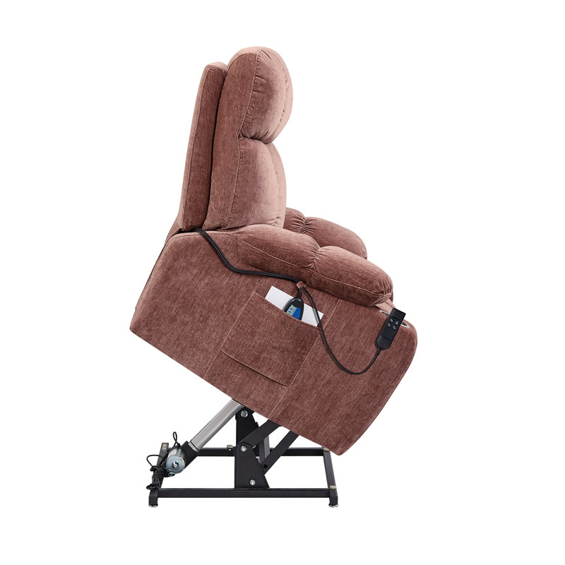 Fauteuil de massage chauffant, Velours rose