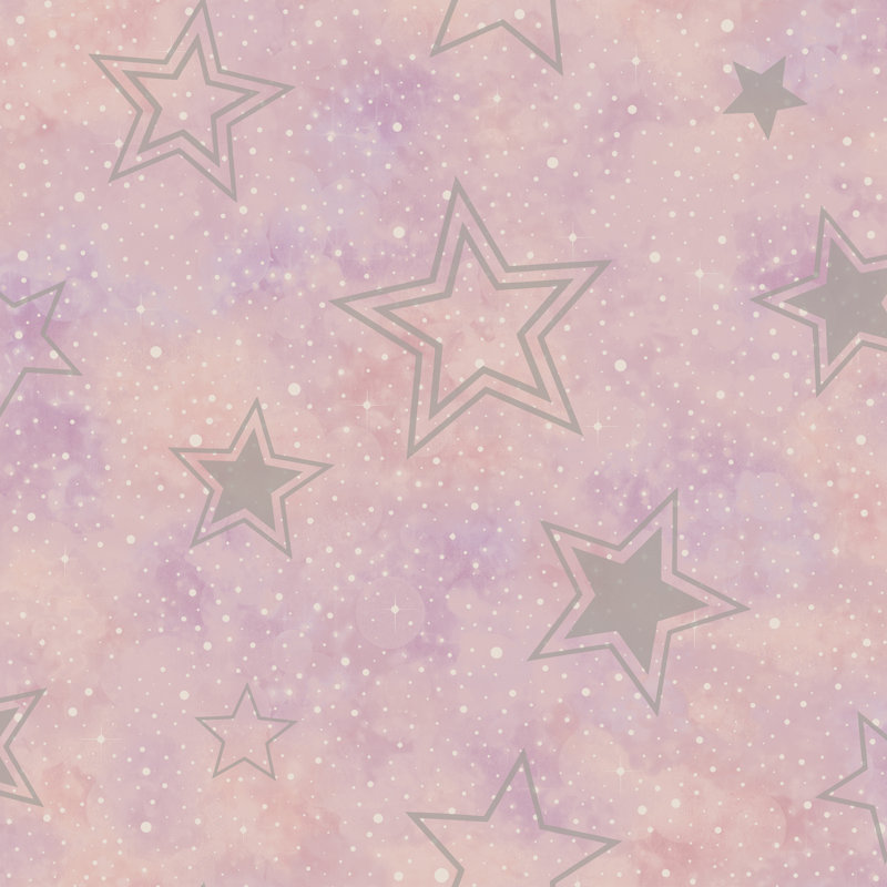 10.05m x 53cm Matte Wallpaper Roll, Pink Silver