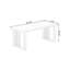 Bureau moderne simple rectangulaire en bois massif-1973685830