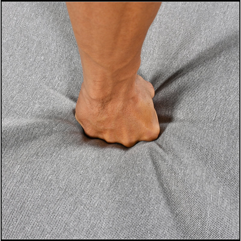 Ensemble de canapé d'extérieur en forme de U pour plusieurs personnes, adapté aux jardins, aux cours et aux balcons., Gris