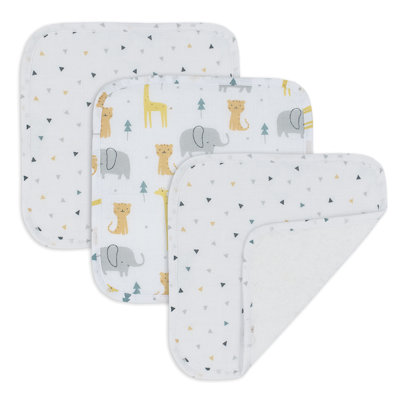 Ensemble de débarbouillettes 3 pièces 100% coton