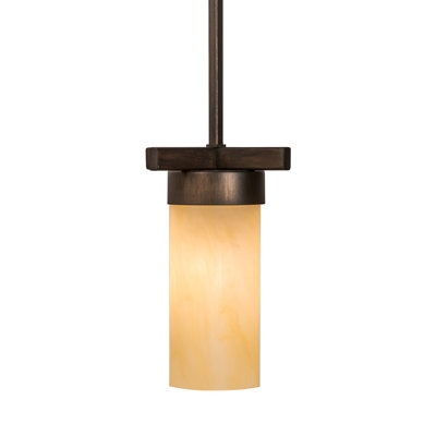 Luminaire suspendu à cylindre simple 1 lumières Rogie