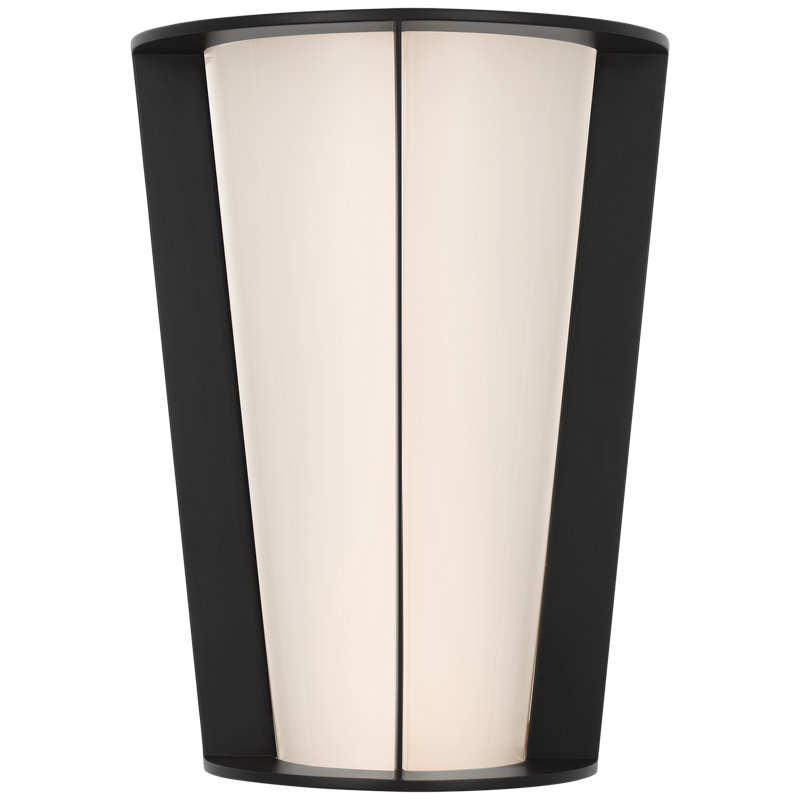 Barbara Barry Phinn 12" Tapered Sconce, Steel, Modern Iron