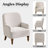 28.7" Upholstered Armchair With Tight Back And Solid Wood Legs-23430782