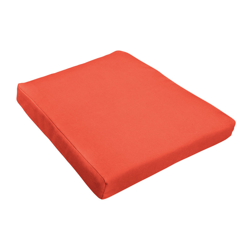 Outdoor 2.5'' Dining Chair Cushion, Canvas Melon Sunbrella® Canvas