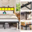 Bed Frame with Power Strip & LED Lights, Metal Platform Beds with Headboard, Stable and Sturdy, No Box Spring Needed-129473225