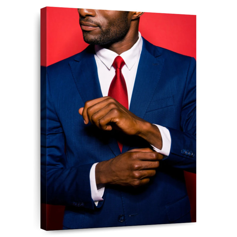 Shuttleworth Man In Blue Suit, 24" H x 16" W