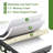 Mikenlee Extra Long Folding Bed for Tall People, Heavy Duty Rollaway Bed with 5" Memory Foam Mattress, Portable Guest Bed on Wheels, Space Saving Twin Size Foldable Bed-869689653-862349764