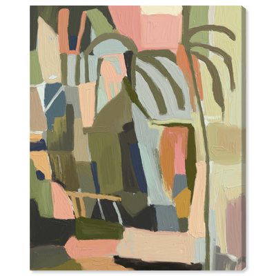 Impression sur toile Palm Street Abstract Floral Decor par Notoriart