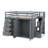 Full Size Wooden Loft Bed With Built-In Wardrobes, Numerous Storage Compartments And Drawers For Bedroom-674970687