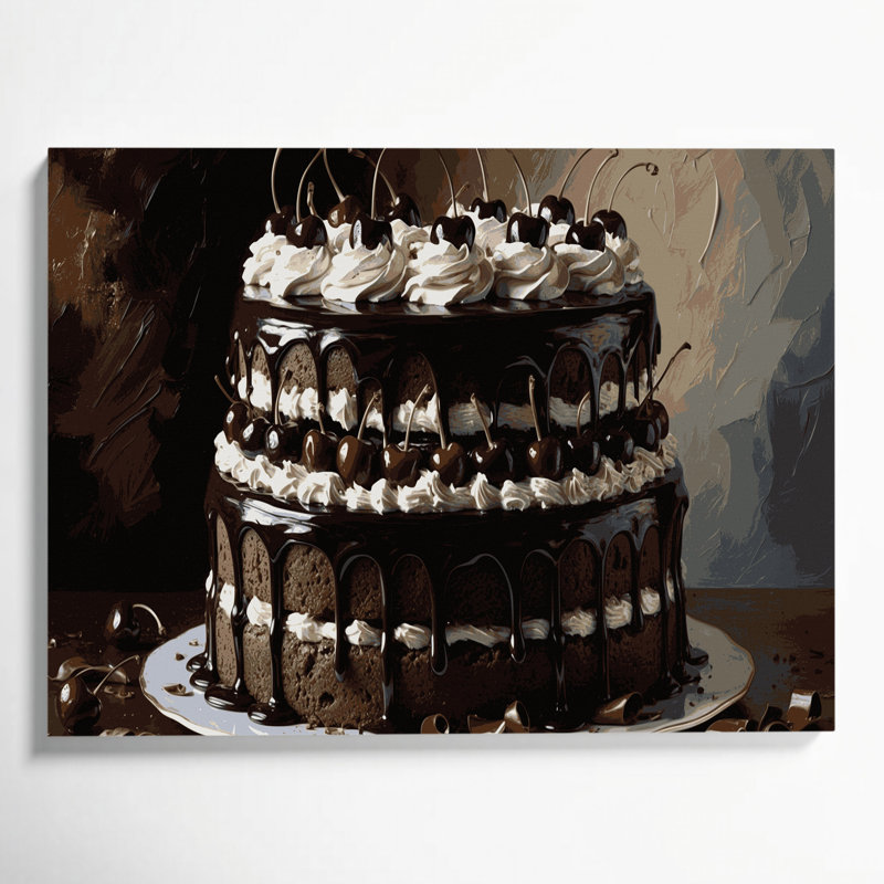 Art mural sur toile, Desserts, H 11 po x l 14 po