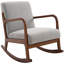 Fauteuil à bascule rembourré