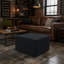 Repose-pieds modulaire en chenille désossé 27,5 po Horgan, repose-pieds carré en mousse à compression, repose-pieds décoratif sans assemblage-128877168