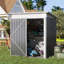 5 Ft. W x 3 Ft. D Metal Lean-To Garden Shed-2115870663