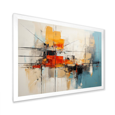 Teal Orange Bold Energy IV - Dams Wall Art