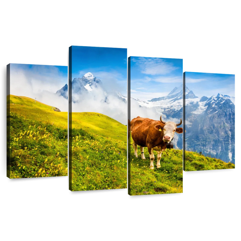 Vache Brampt des Alpes bernoises, H 27 po x l 43 po