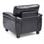 Fauteuil d'appoint noir élégant et confortable-1360559783