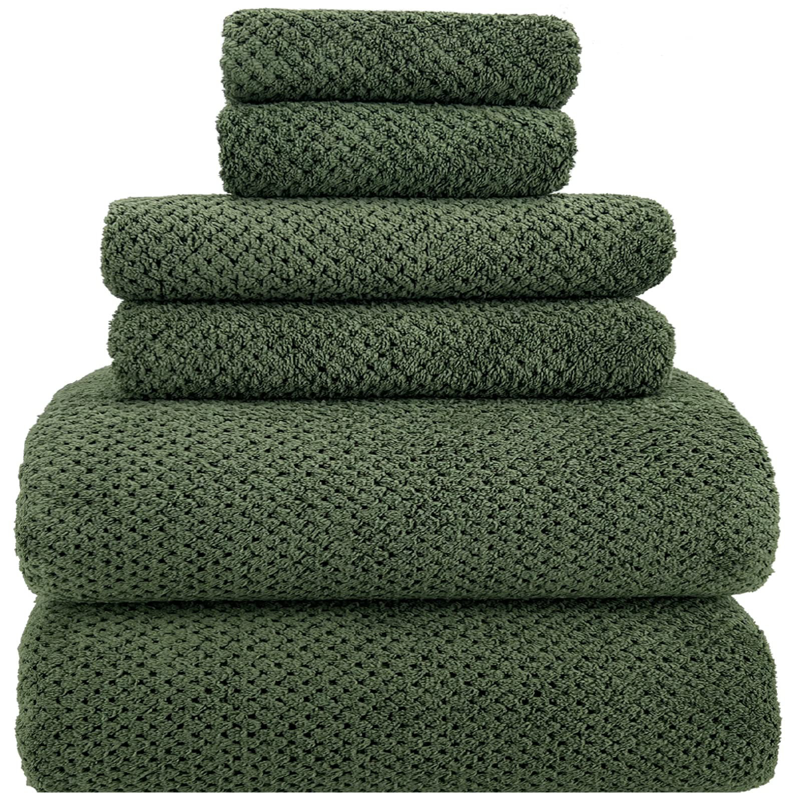 Hokku Designs Towels, Extra Large Bath Towels Set Of 6 Quick Dry Super ...