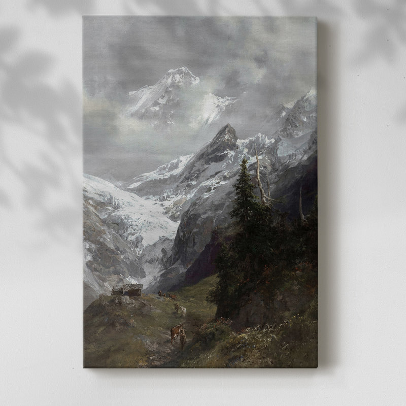 Paysage rétro CCxxxx - galerie Cavas, H 48 po x l 32 po