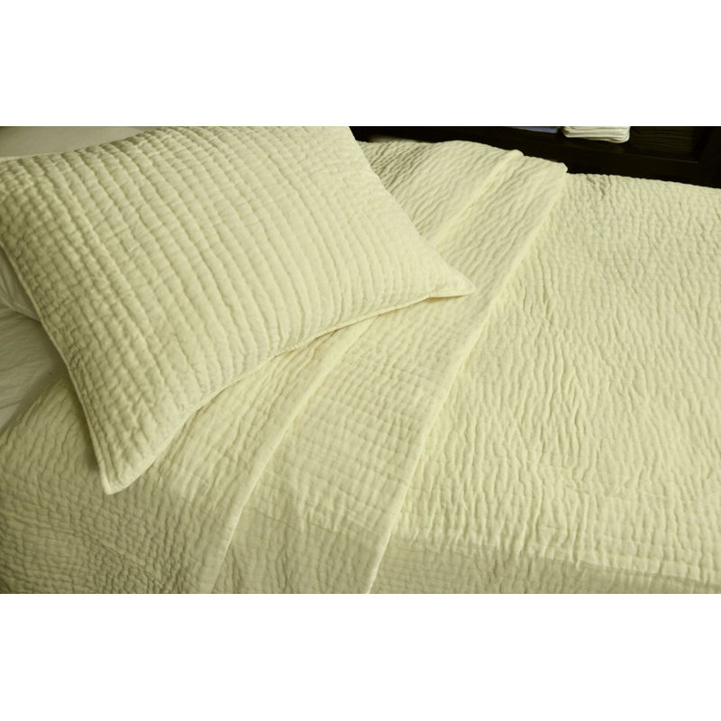 Hudson Sham, Butter Cream, Twin