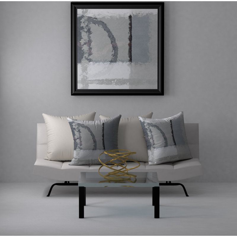 Abstract Reversible Throw Pillow, 20" x 20"