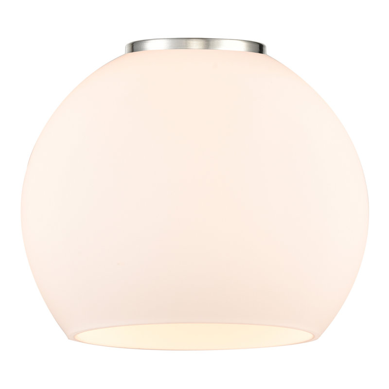 Luminaire suspendu sphère 1 lumière, H 7,88 po x l 6 po x P 6 po, Blanc mat