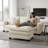Cloud Sofa Ottoman Only, Modern Sectional Couch, For Living Room Bedroom And Apartment, Comfy Double Layer Upholstered Seat Cushion, Breathable Chenille Fabric-1086284600
