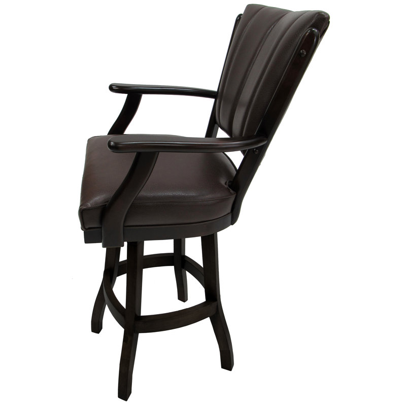 Gencay Swivel Wood Bar Stool 30" Seat, Counter Stool (26” Seat Height)