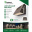  Ensemble mural à DEL pleine coupure 80 W | Batterie de secours | Photocellule du crépuscule à l'aube | 3CCT réglable 3000K 4000K 5000K | Puissance réglable en watts | Luminaire commercial d'extérieur | Finition bronze foncé