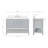 ARIEL Moille 48" Single Bathroom Vanity in Grey, with 1.5 Carrara White Quartz Top, Rectangle Sink-2002761343-1964408957