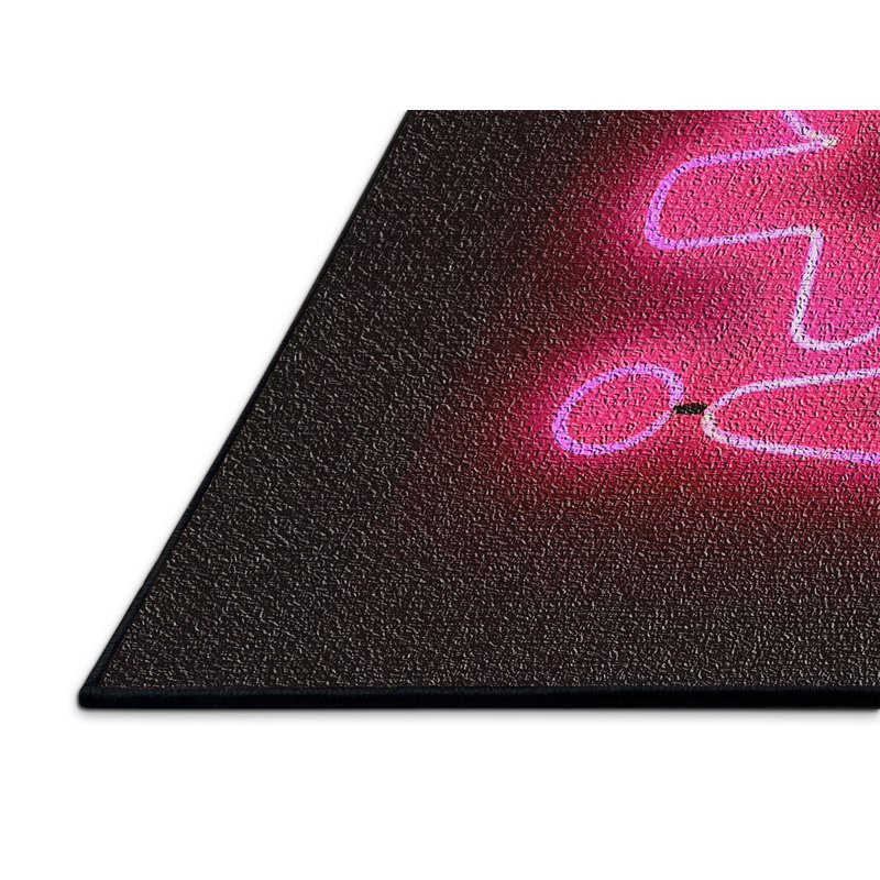 Tapis rose World of Neon, Rectangle 2 pi x 4 pi