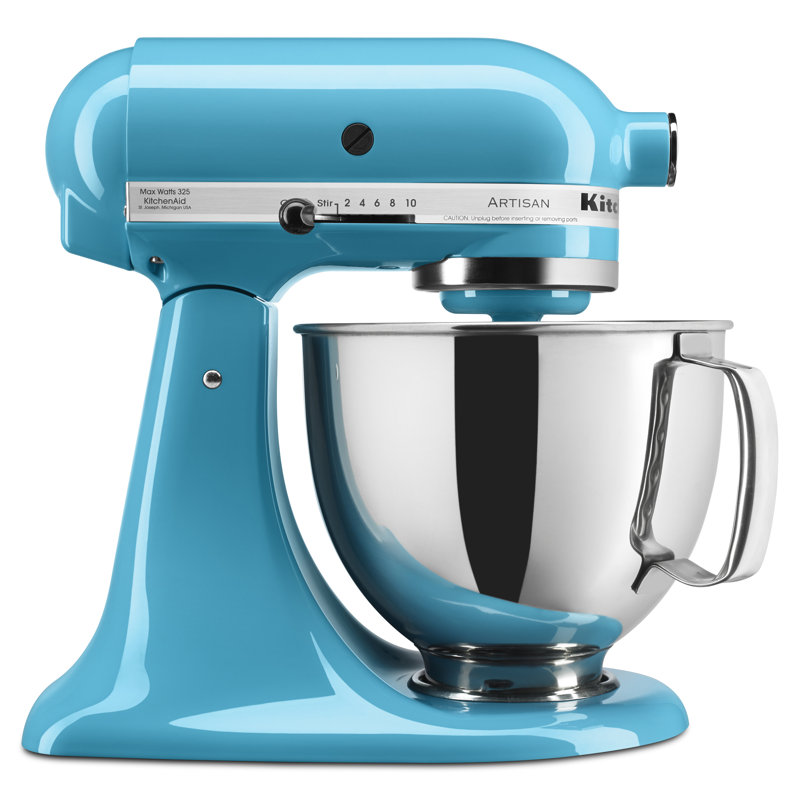 Batteur sur socle à tête inclinable de 5 pte Artisan® de KitchenAid®, Bleu cristal