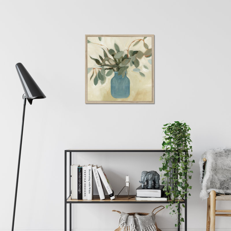 Arrangement II by Emma Scarvey - Painting, 55cm H x 55cm W, Natural Wood Framed Paper Print