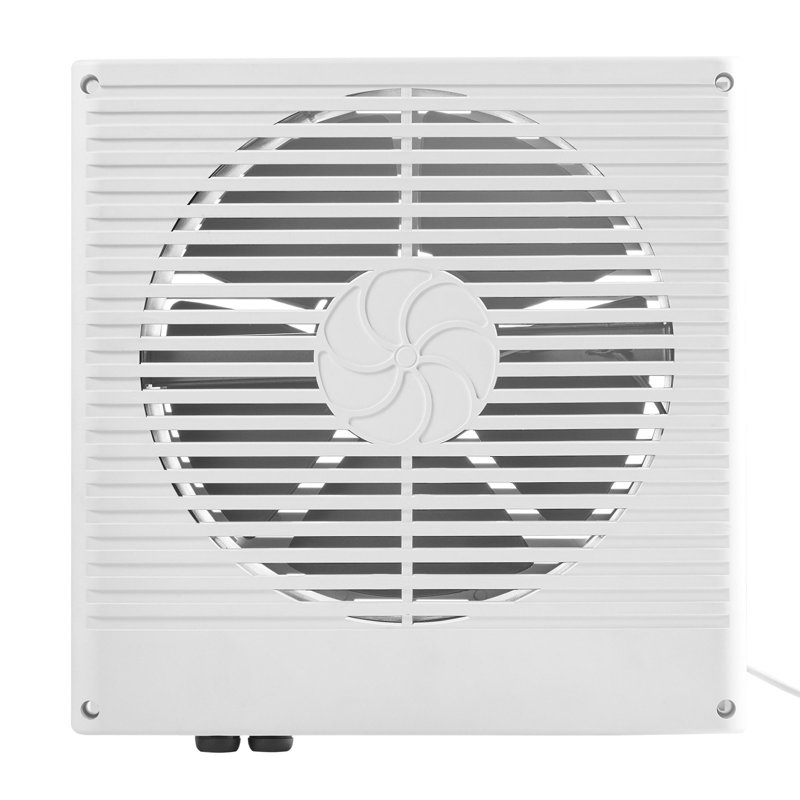 Ventilateur d'une pièce à l'autre de 7,5 pouces, ventilateur mural avec moteur à courant alternatif et vent réglable bidirectionnel, ventilation silencieuse de 180 pi³ / min pour la cuisine, le salon et la salle de lavage, atelier