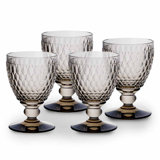 Villeroy & Boch Boston Colored Lead Free Crystal Goblet Set