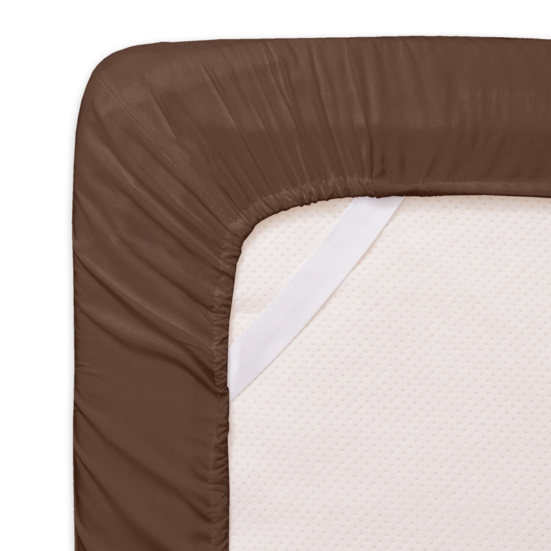 Luxurious Classic Soft Solid 1800 Series Microfiber Sheet Set, Various Colors and Sizes, Twin, Chocolate Brown