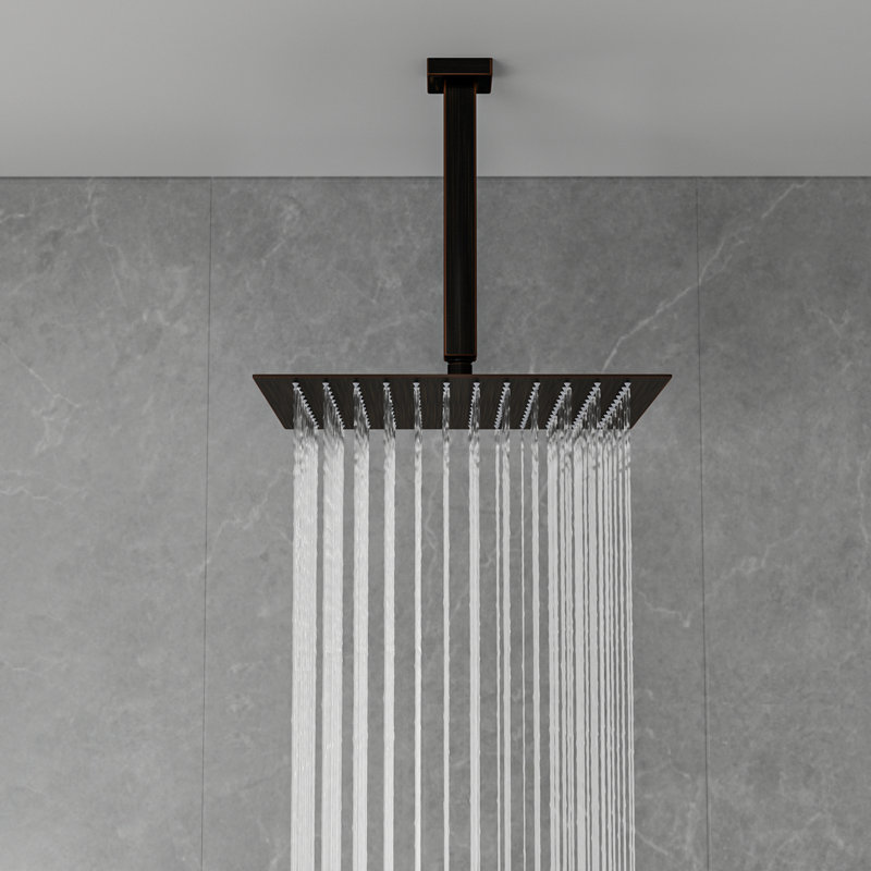 Pomme de douche à pluie 12 po, Bronze frotté à l'huile