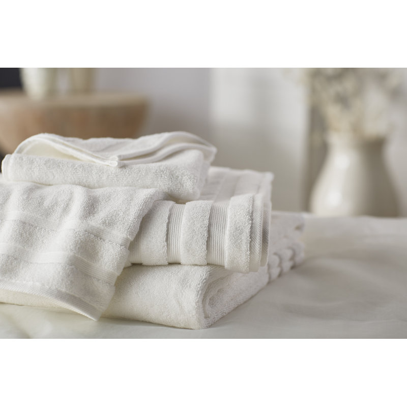 Bath Linens Washcloth with Terry Weave, Truffle