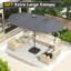 Grand parasol d'extérieur double face 15 pi avec base 15 pi-387823145