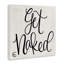 «Get NUE» en noir et blanc «Curly Script Cursive» par Penny Lane, impression d'art textuel-251467841-238987835