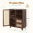 Rattan Buffet Cabinet with Drawers-1141160894