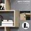 HOMcom H 75,5 "H Bibliothèque 6 tablettes