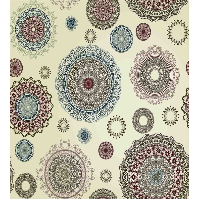 Eclectic Geometric Shapes Duvet Cover, Twin Duvet Cover + 1 Sham