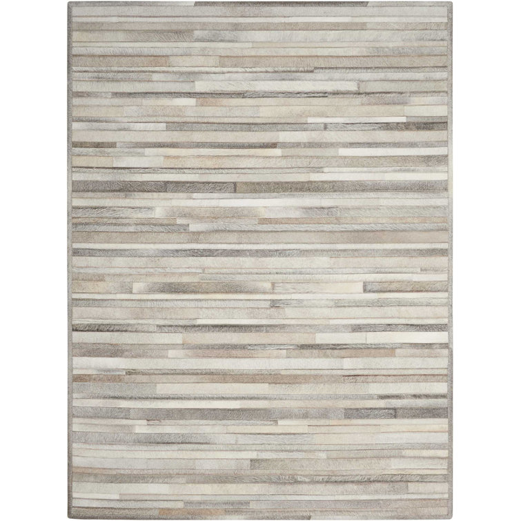 Prairie Cowhide Striped Indoor Rug
