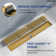 Linear Grid Shower Drain Trim