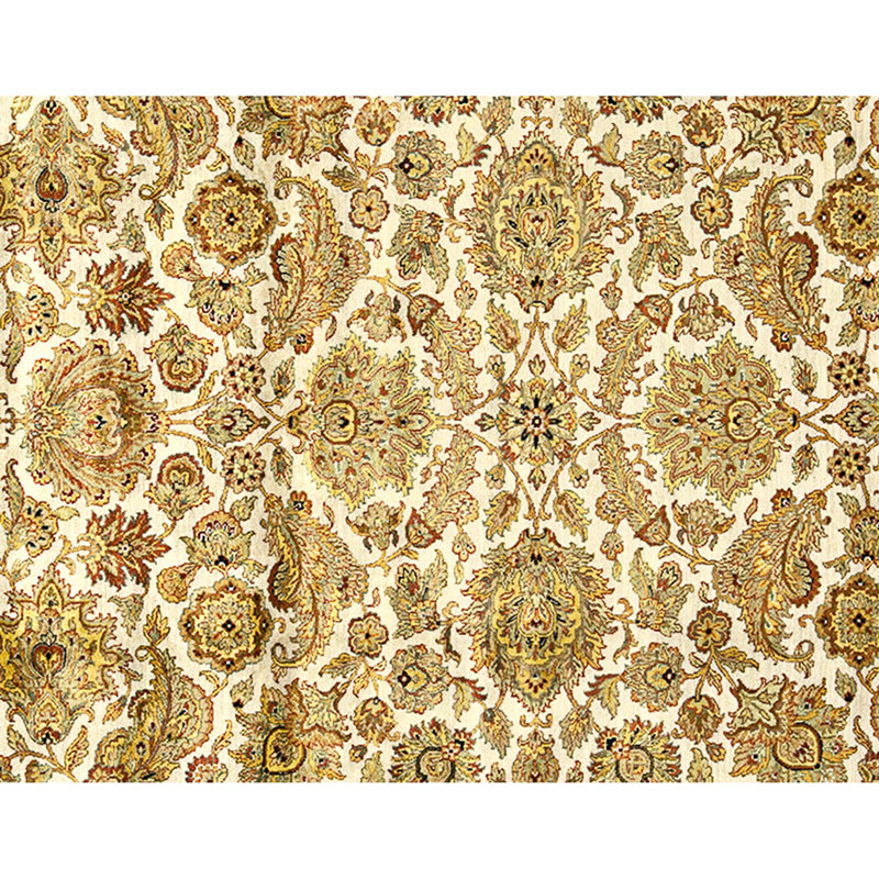 Hand Knotted Wool Area Rug in Grey
