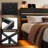  King Size Floating Bed Frame With Led And Charging Station,metal Platform Bed Frame With Storage Headboard,no Box Spring Needed,noise-free,easy To Assemble,black
